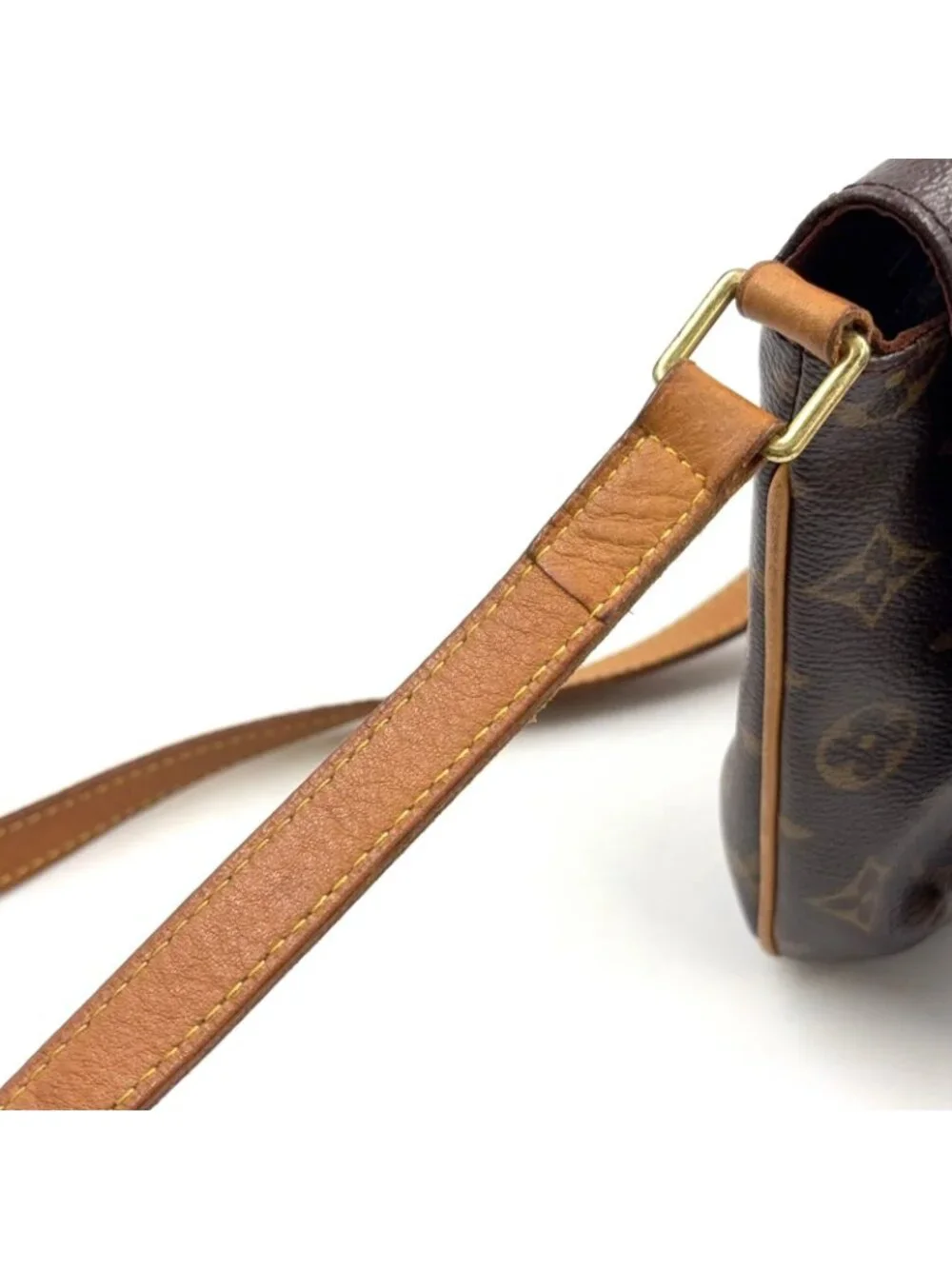 Louis Vuitton Musette Tango Long Strap Monogram Leather Brown Light Shoulder